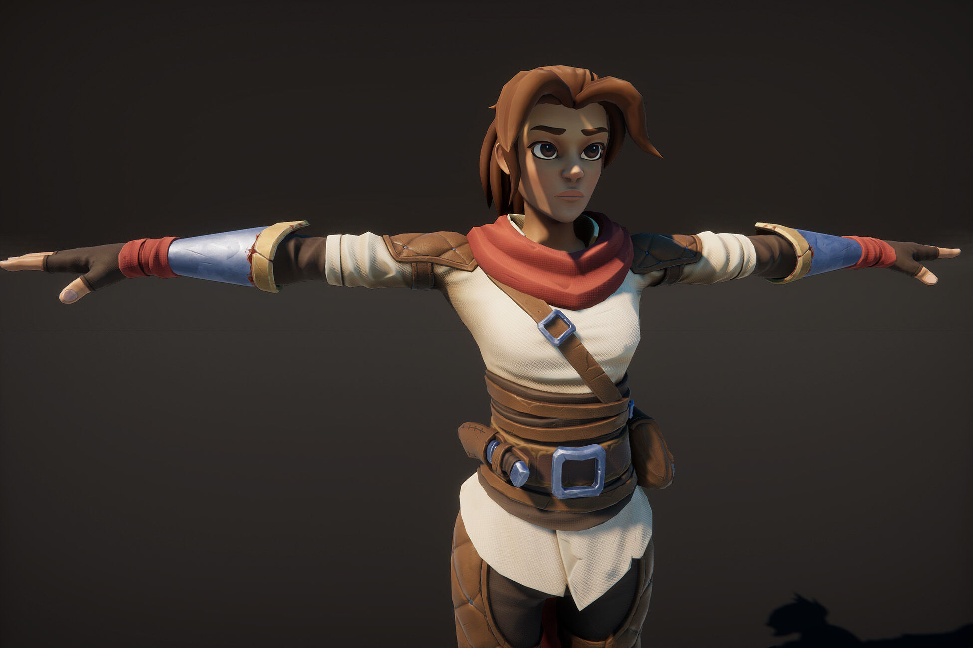 Stylized Fantasy Characters Low-poly 3D model_9