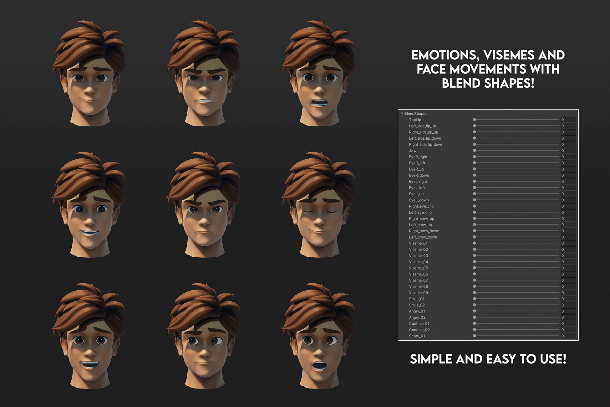 Stylized Fantasy Characters Low-poly 3D model_4