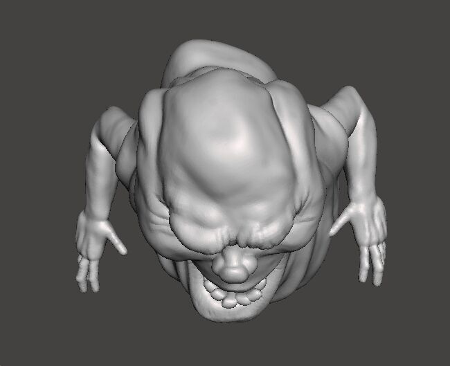 SLIMER GHOST SCULPTURE MODEL CREATURE MONSTER HALLOWEEN 3D print model_6