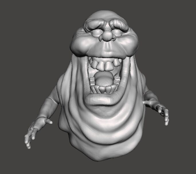SLIMER GHOST SCULPTURE MODEL CREATURE MONSTER HALLOWEEN 3D print model_2