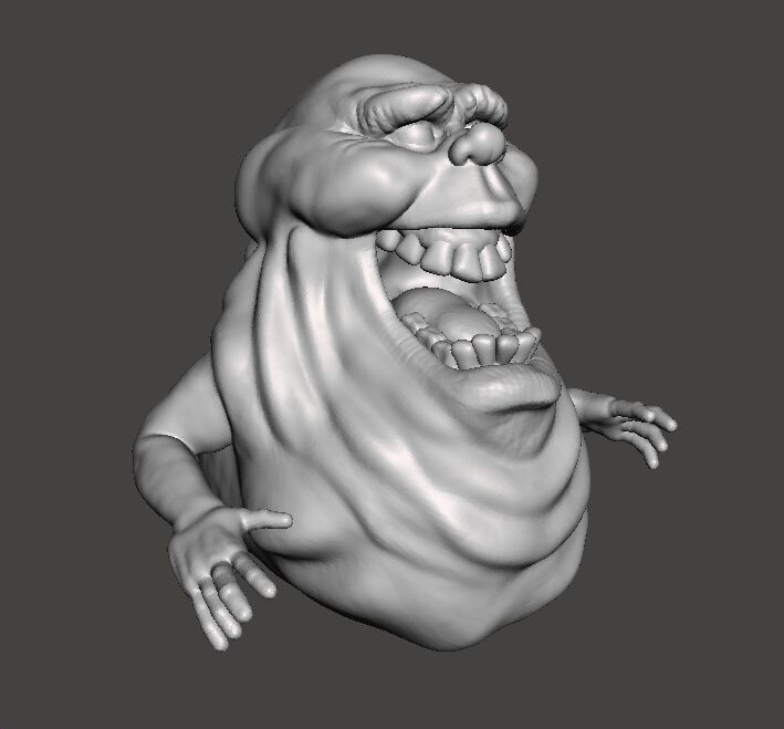 SLIMER GHOST SCULPTURE MODEL CREATURE MONSTER HALLOWEEN 3D print model_1
