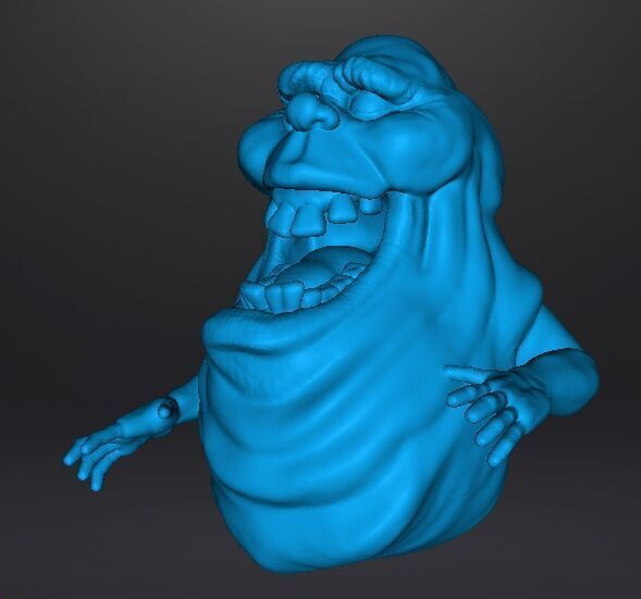 SLIMER GHOST SCULPTURE MODEL CREATURE MONSTER HALLOWEEN 3D print model_10