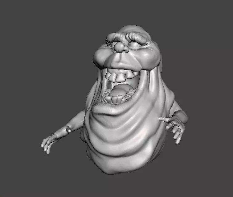 SLIMER GHOST SCULPTURE MODEL CREATURE MONSTER HALLOWEEN 3D print model_0