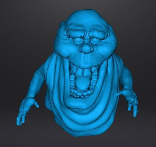 SLIMER GHOST SCULPTURE MODEL CREATURE MONSTER HALLOWEEN 3D print model_11