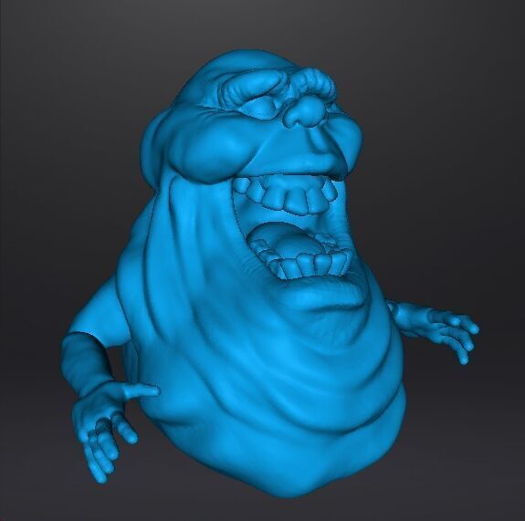 SLIMER GHOST SCULPTURE MODEL CREATURE MONSTER HALLOWEEN 3D print model_9