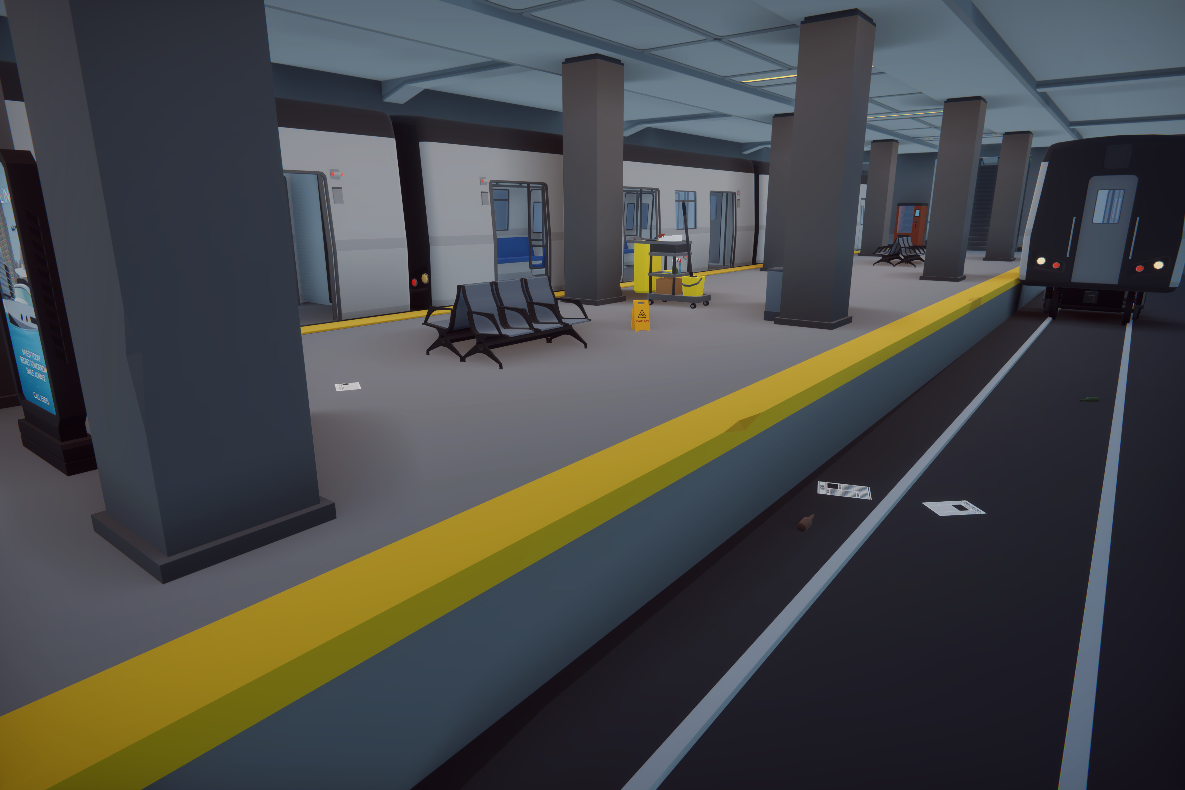 Low Poly Mega City Low-poly 3D model_20