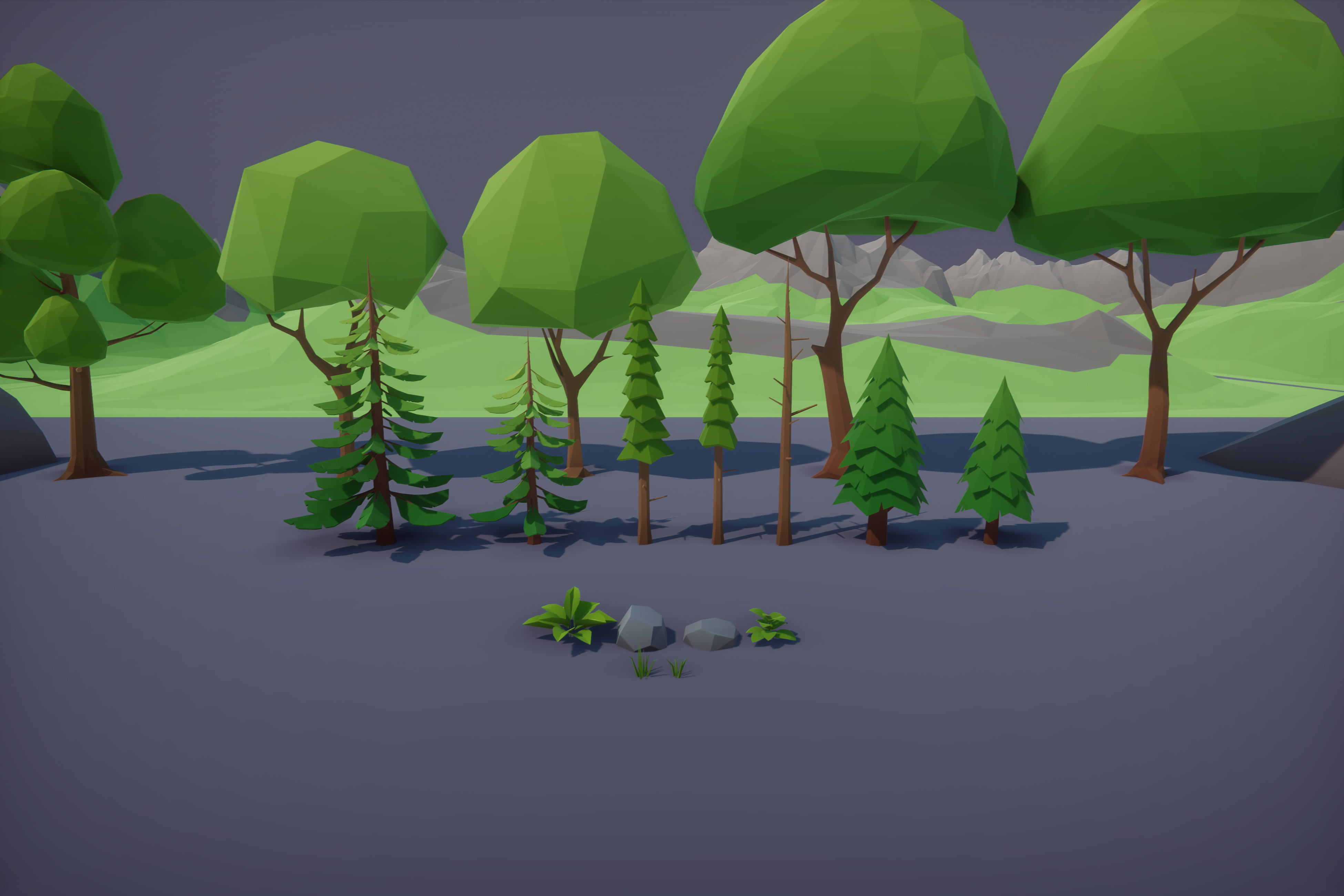 Low Poly Mega City Low-poly 3D model_39