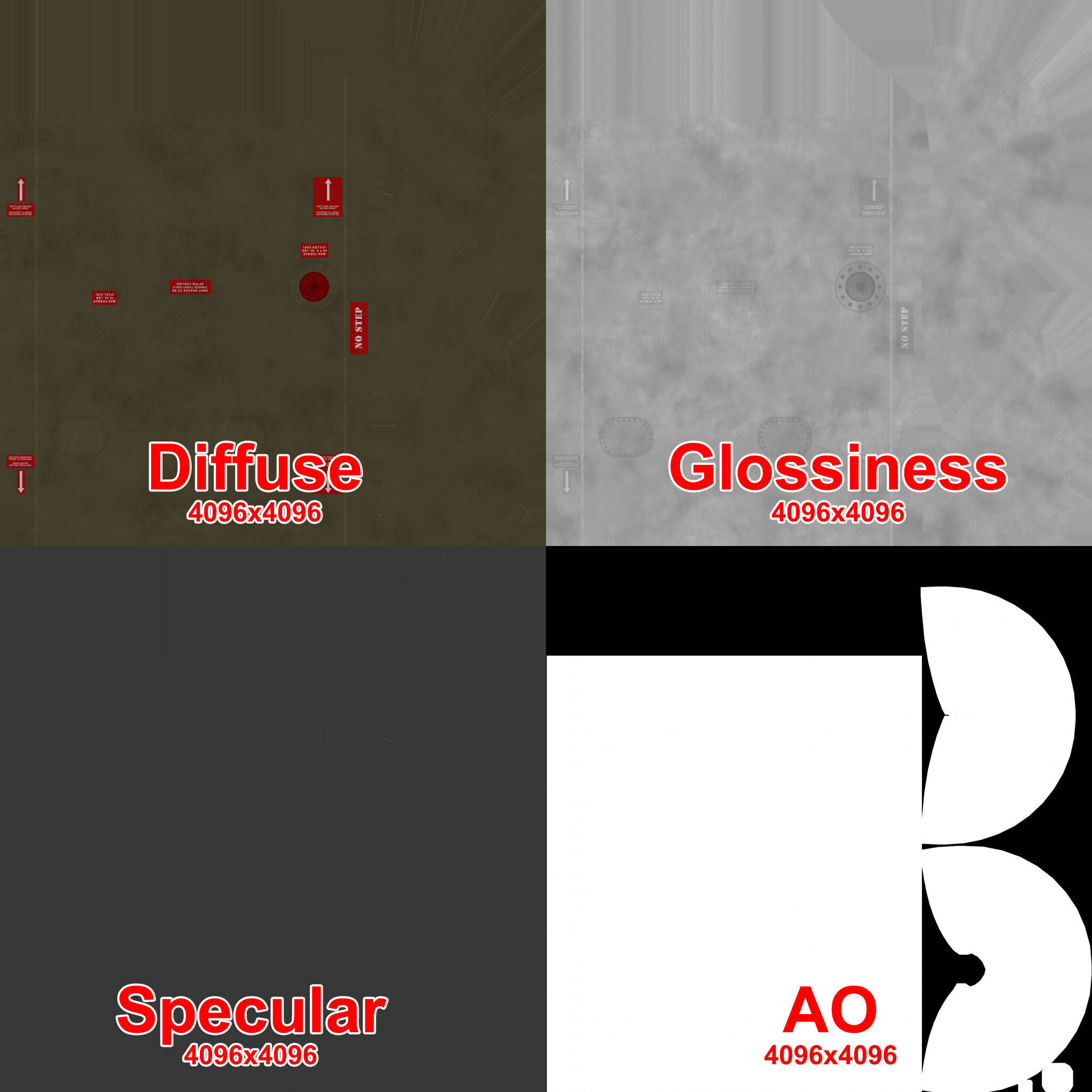 Helicopter External Fuel Tank 450L With Mount Low-poly 3D model_18