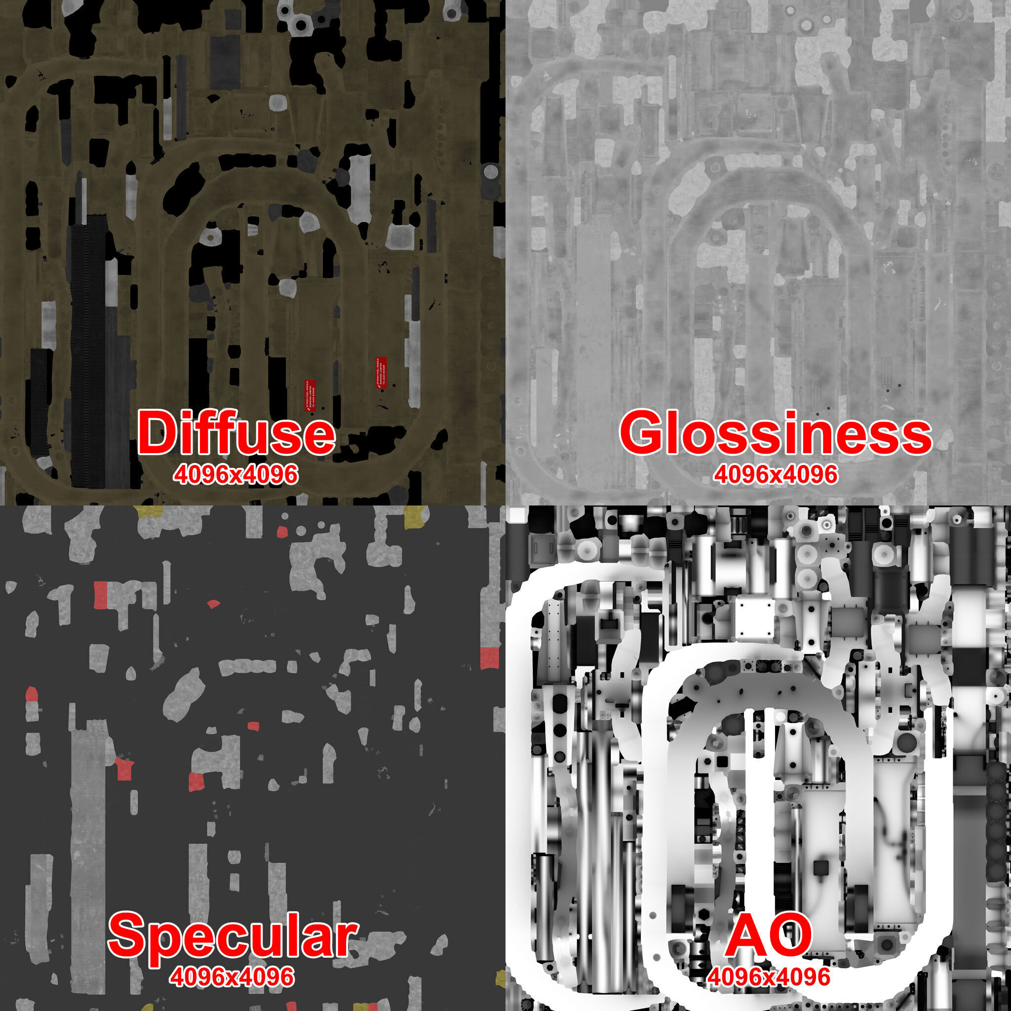 Helicopter External Fuel Tank 450L With Mount Low-poly 3D model_16