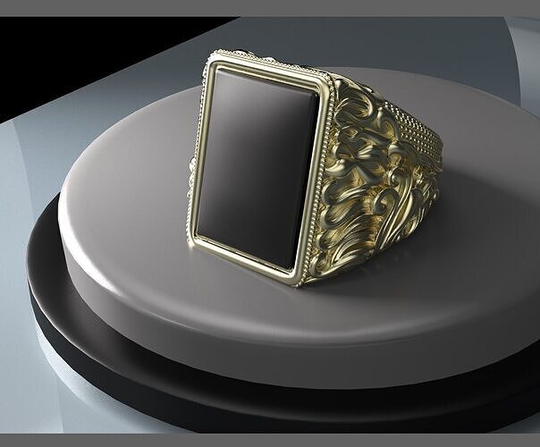 Onix men ring 3D print model