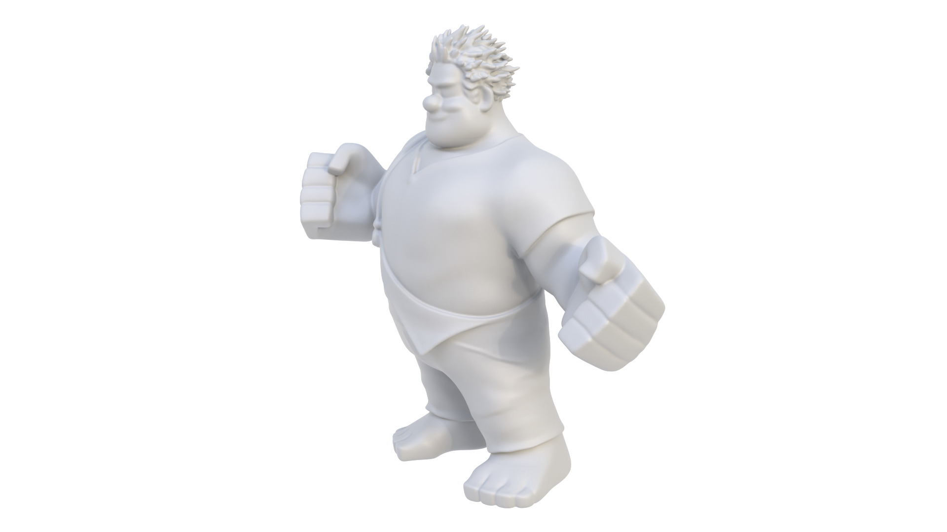 Cartoon character Ralph 06 3D model_2