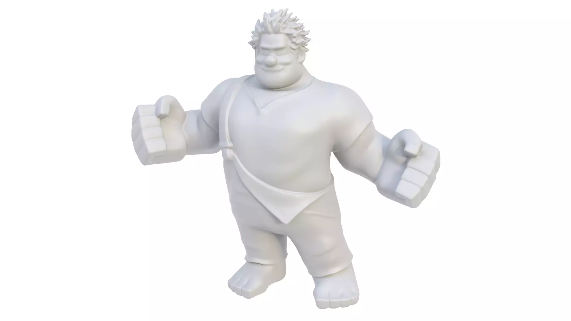 Cartoon character Ralph 06 3D model_0