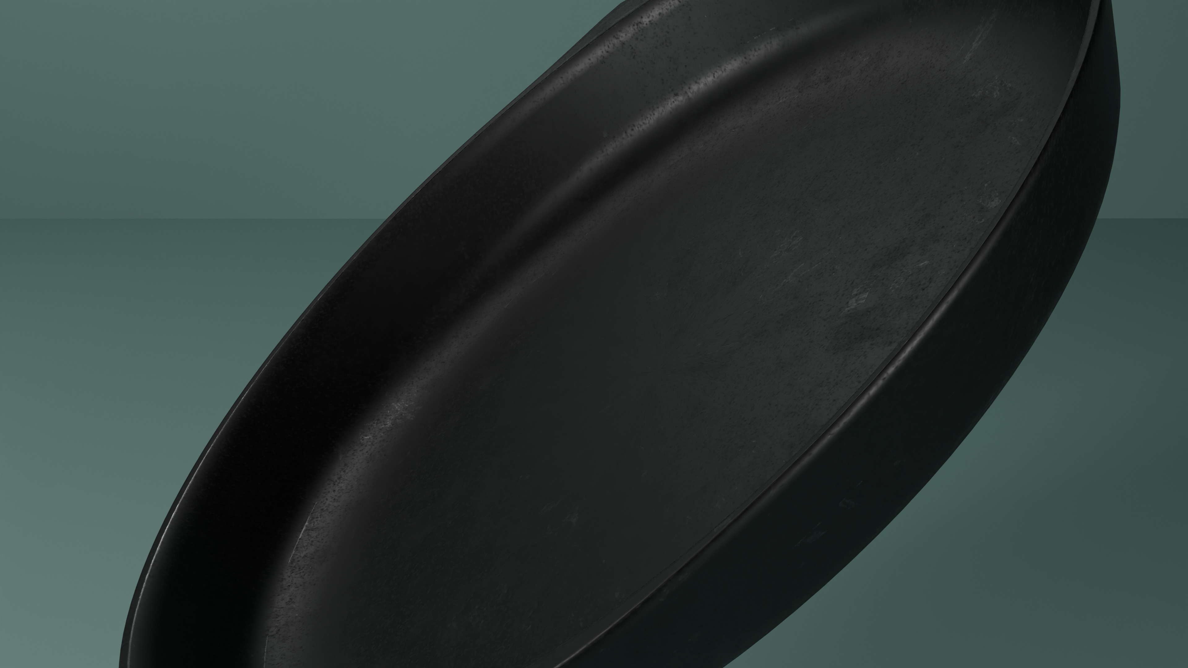 Frying Pan Low-poly 3D model_4
