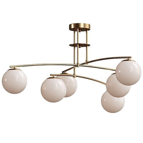  Fairfax Glass Bubble Semi Flush Mount 3D model
