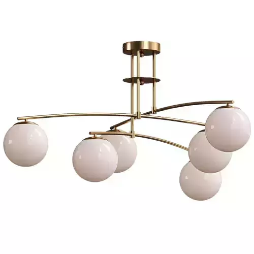  Fairfax Glass Bubble Semi Flush Mount