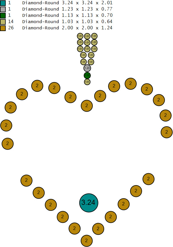 chaos heart pendant 3D printable model 3D print model_7