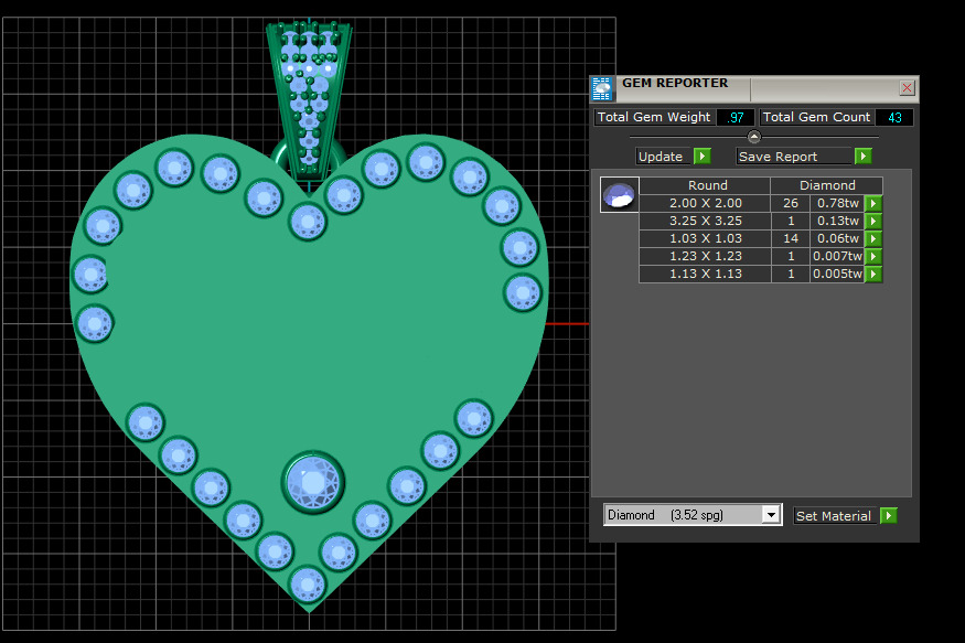 chaos heart pendant 3D printable model 3D print model_6