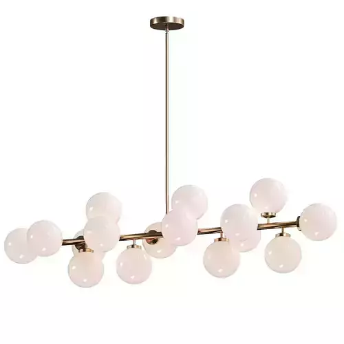  Glass Globes Linear Chandelier