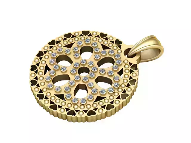  fashion gold jewelry 3D printable model      