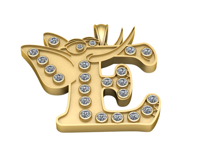 elephant pendant 3D printable model       3D print model_1