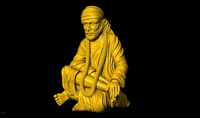 Sai Baba 3D Printed Model 3D print model