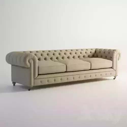 Neoclassical sofa 3D print model