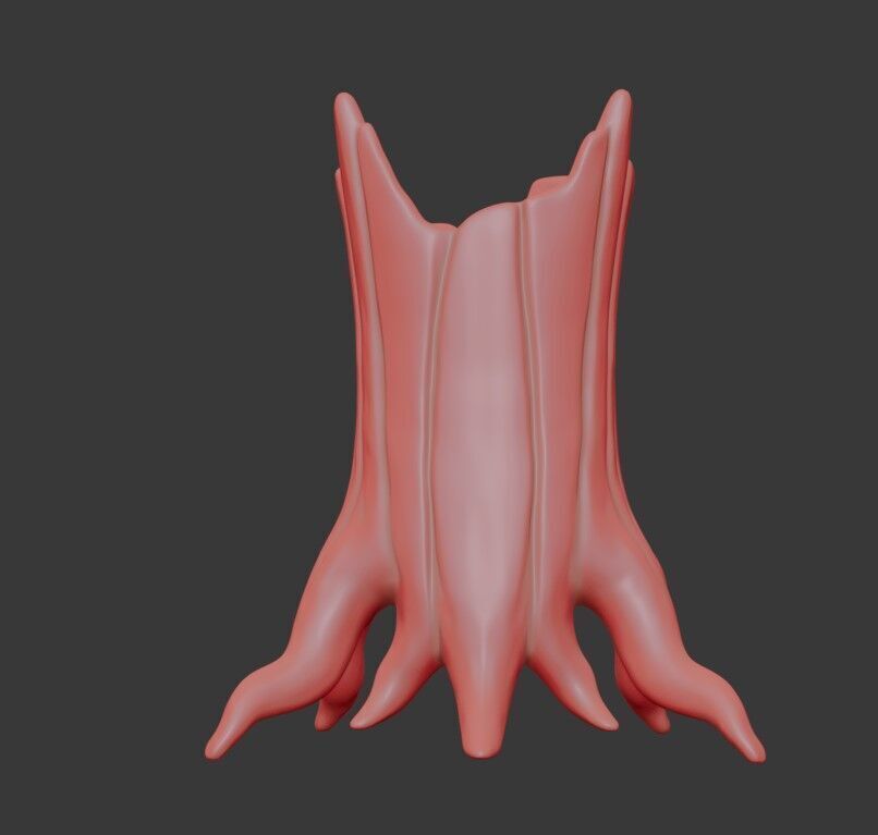 Evil Tree Monster 3D Model Stylized Haunted Forest Creature Low-poly 3D model_3