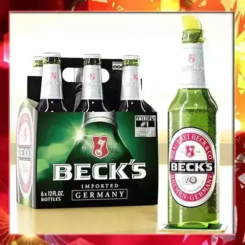 Becks Beer 6 Bottles Cardboard Pack