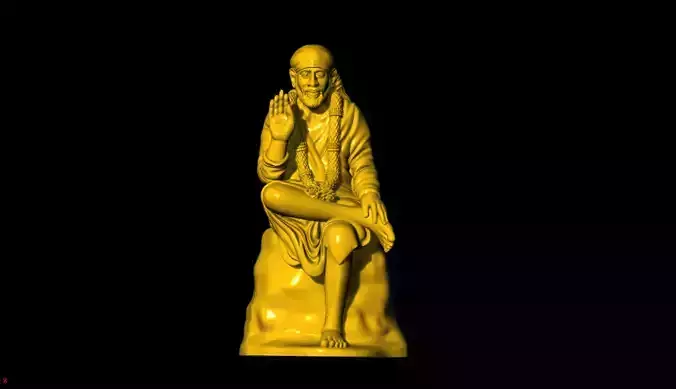 Sai Baba 3D Printed Model 3D print model