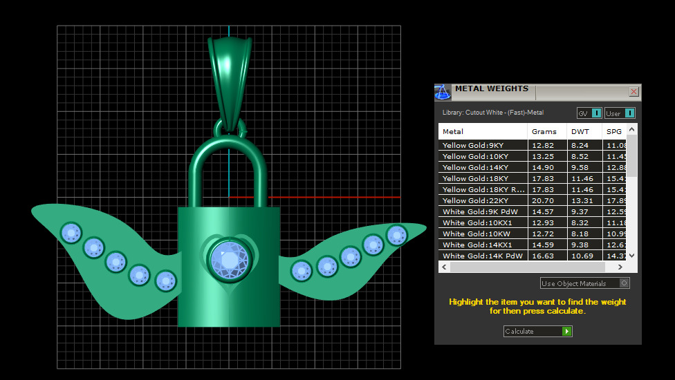 lock pendant 3D printable model 3D print model_8