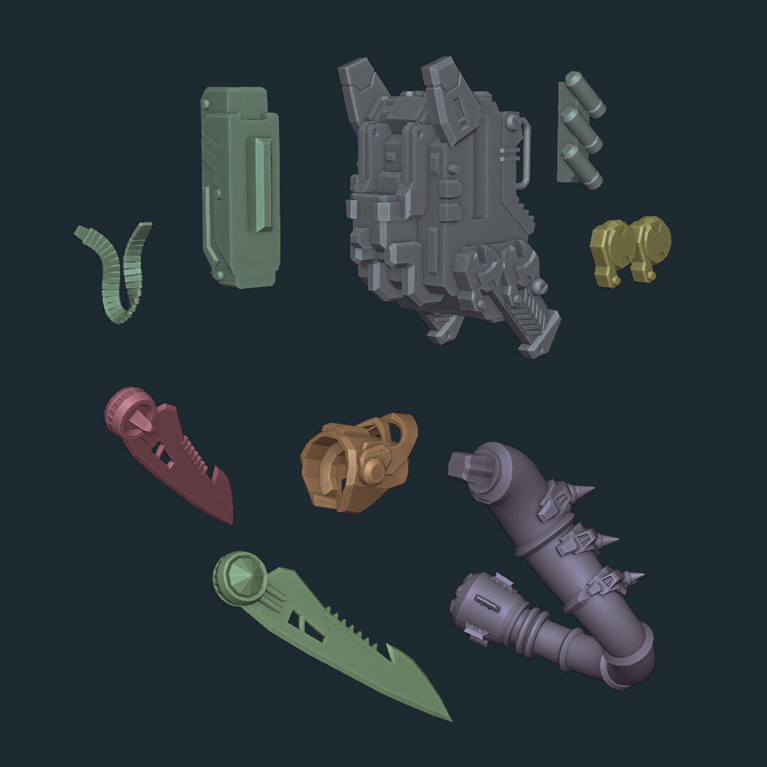 SA-2 Rampage Ver Blackchair 18cm 3D print model_5