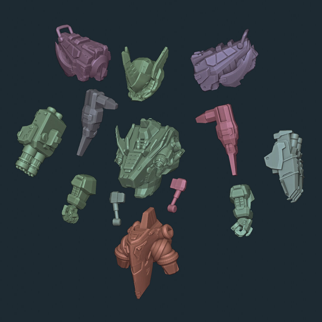 SA-2 Rampage Ver Blackchair 18cm 3D print model_3