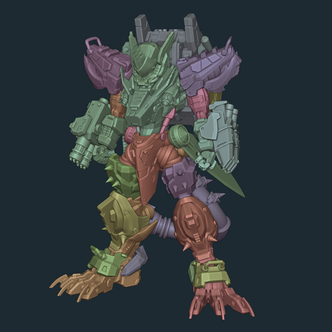 SA-2 Rampage Ver Blackchair 18cm 3D print model_2