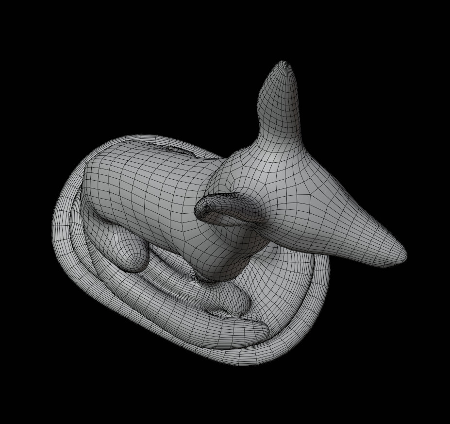 Anubis Statue Decor 3D model_7