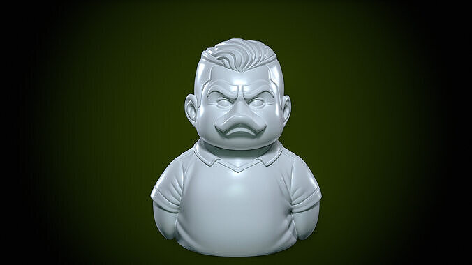 Rubber Duck - Cristiano Ronaldo model - 3d print 3D print model