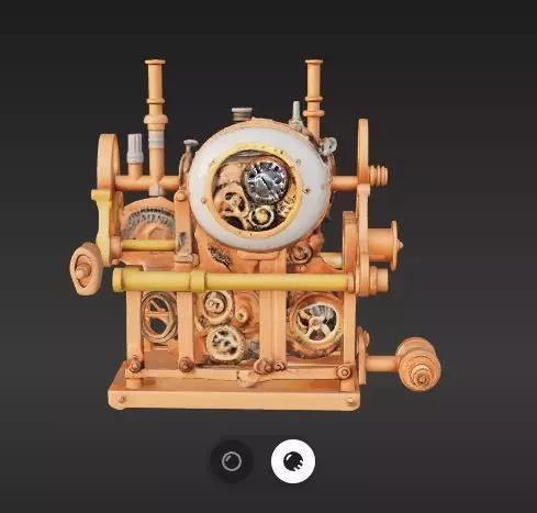 Thai Spirit House steampunk 3D model