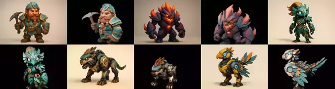 Armored Beast bundle 1 pack 100 glb