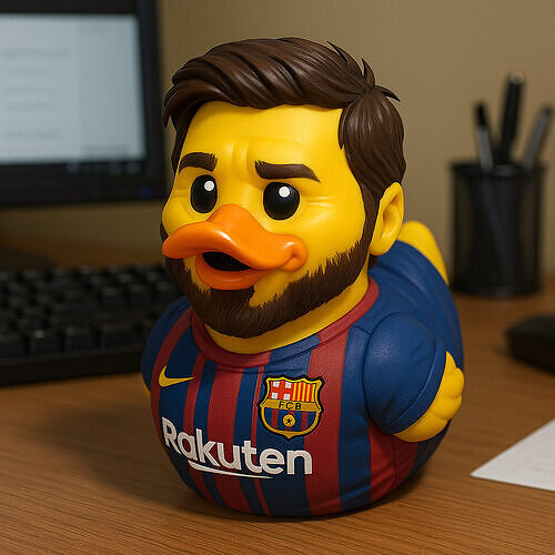 Rubber Duck - Lionel Messi model - 3d print 3D print model
