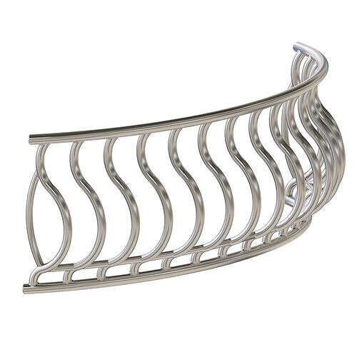 Exquisite Balcony Rail 3D print model