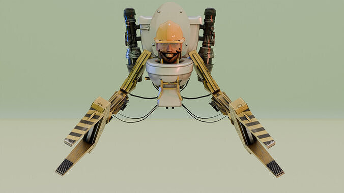 forklift skibidi toilet 3D model