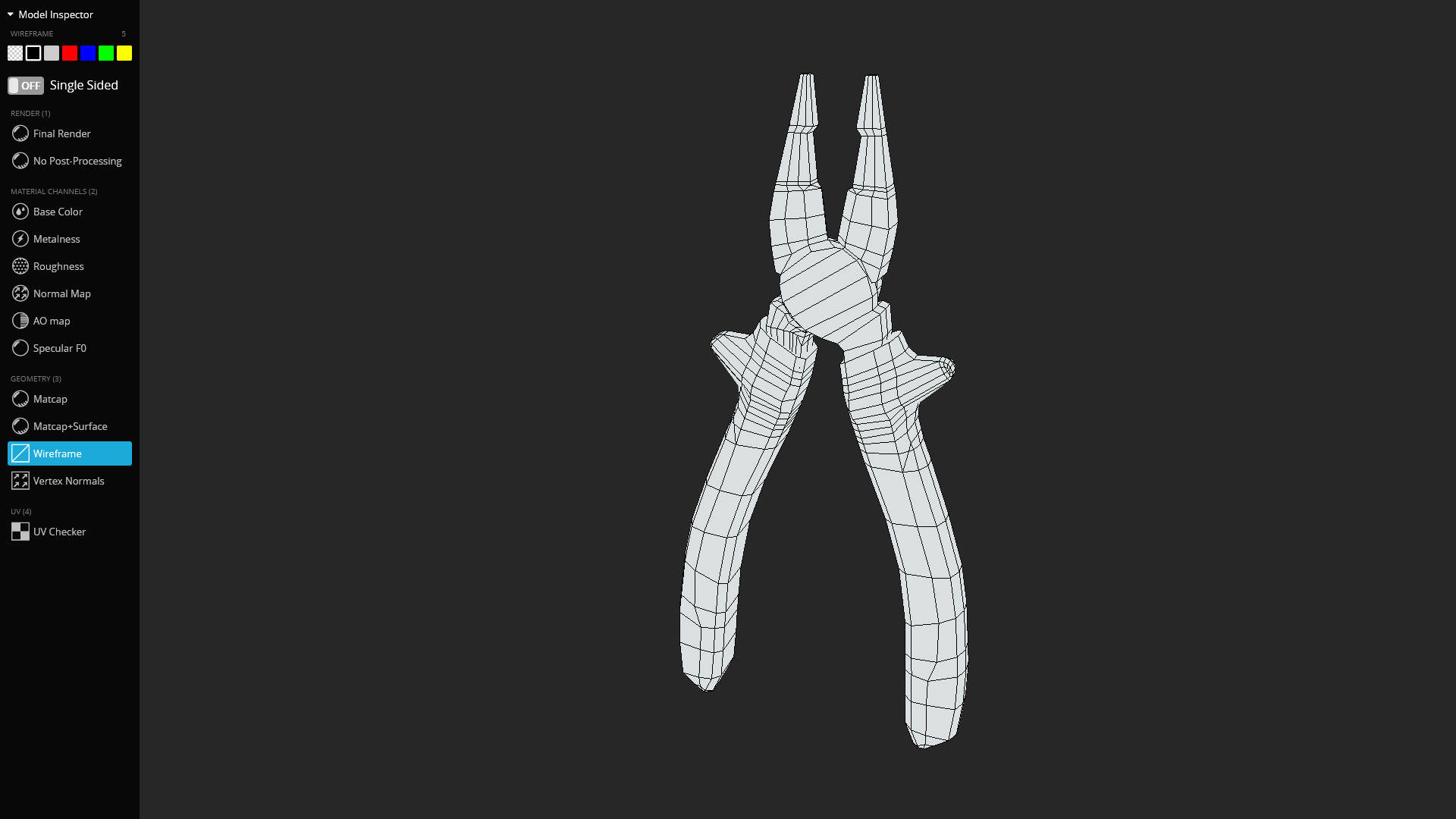 Pliers 3D Model - Game Ready Low-poly 3D model_12