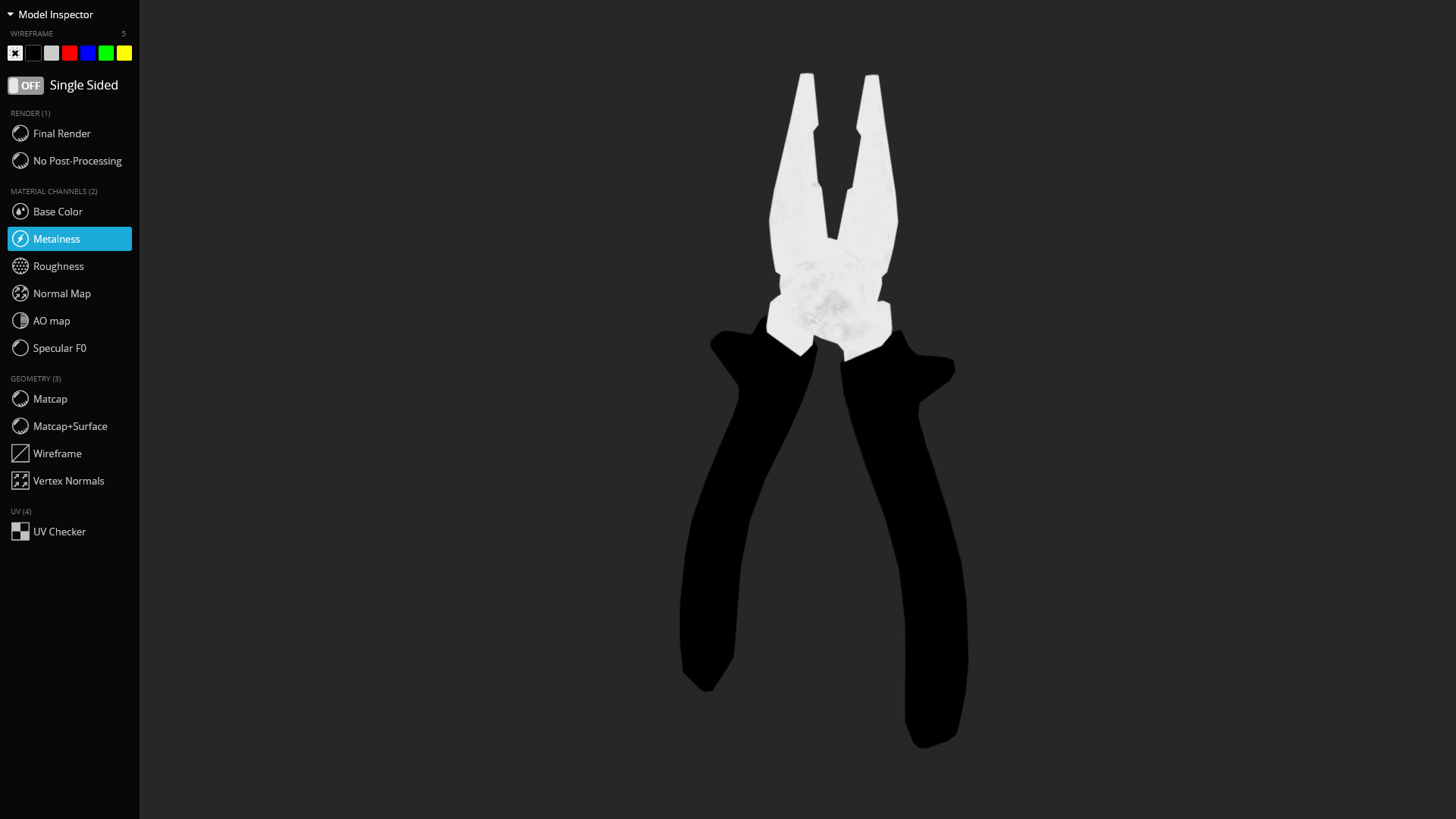 Pliers 3D Model - Game Ready Low-poly 3D model_6