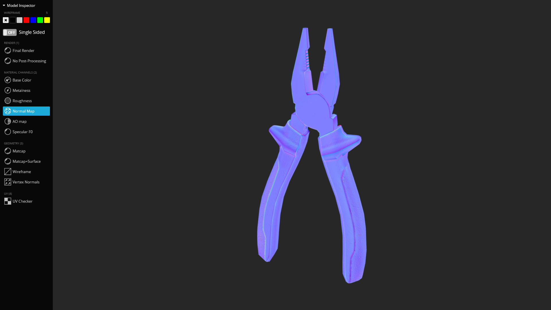 Pliers 3D Model - Game Ready Low-poly 3D model_8
