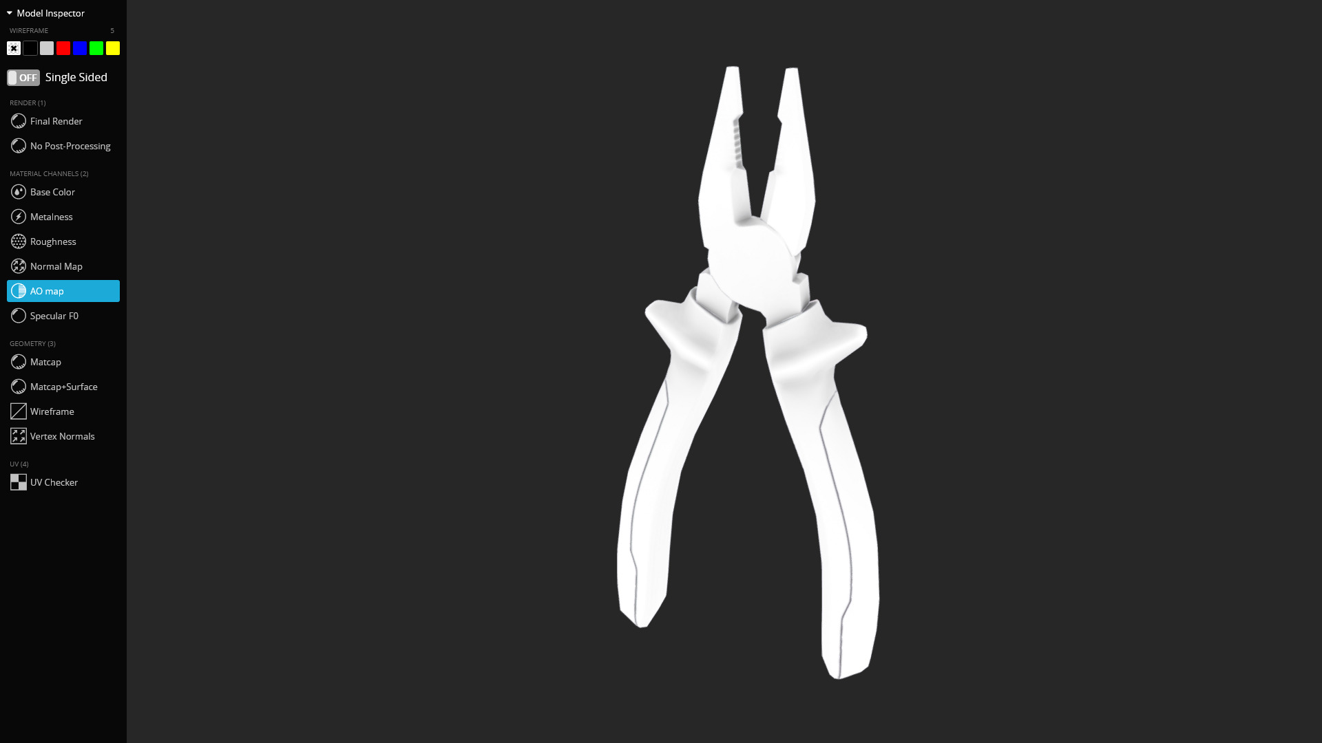 Pliers 3D Model - Game Ready Low-poly 3D model_9