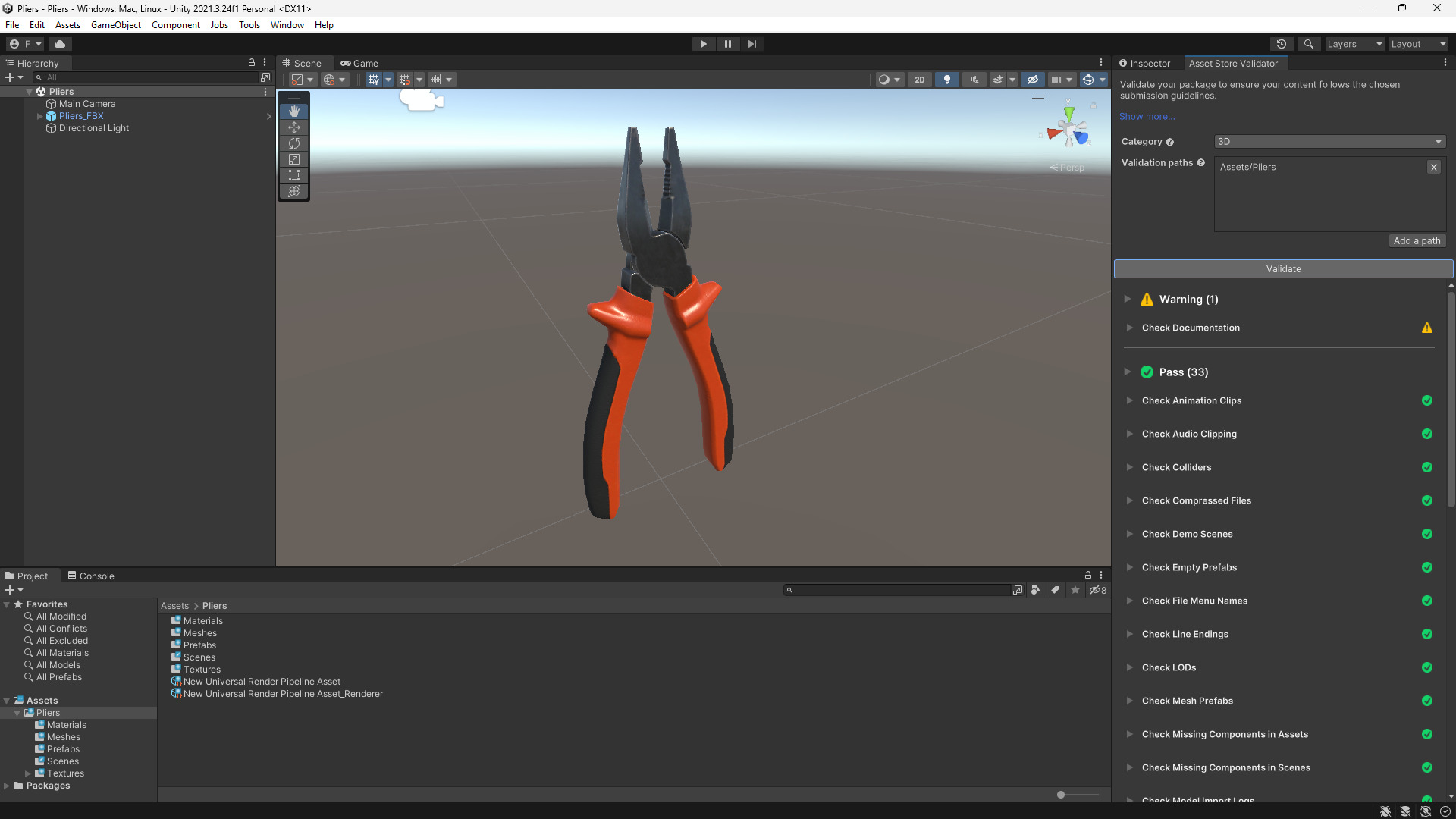 Pliers 3D Model - Game Ready Low-poly 3D model_1