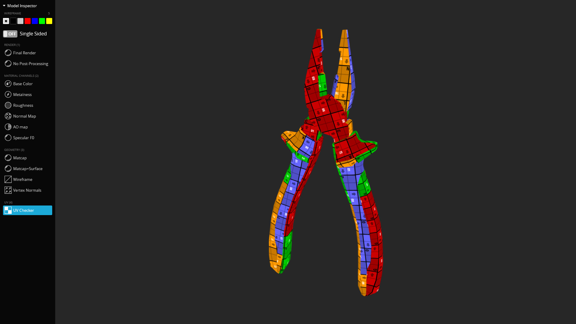 Pliers 3D Model - Game Ready Low-poly 3D model_4