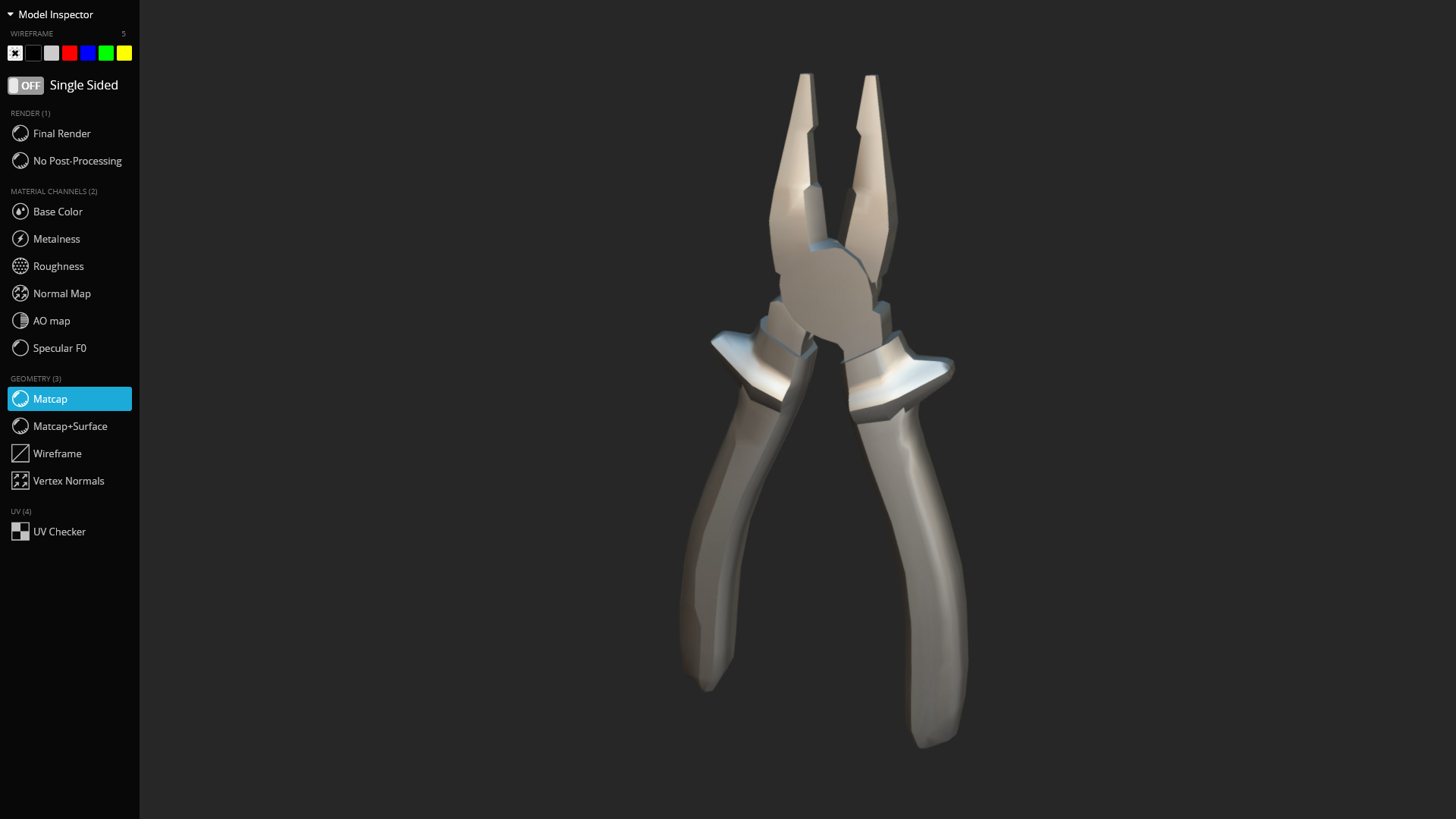 Pliers 3D Model - Game Ready Low-poly 3D model_10