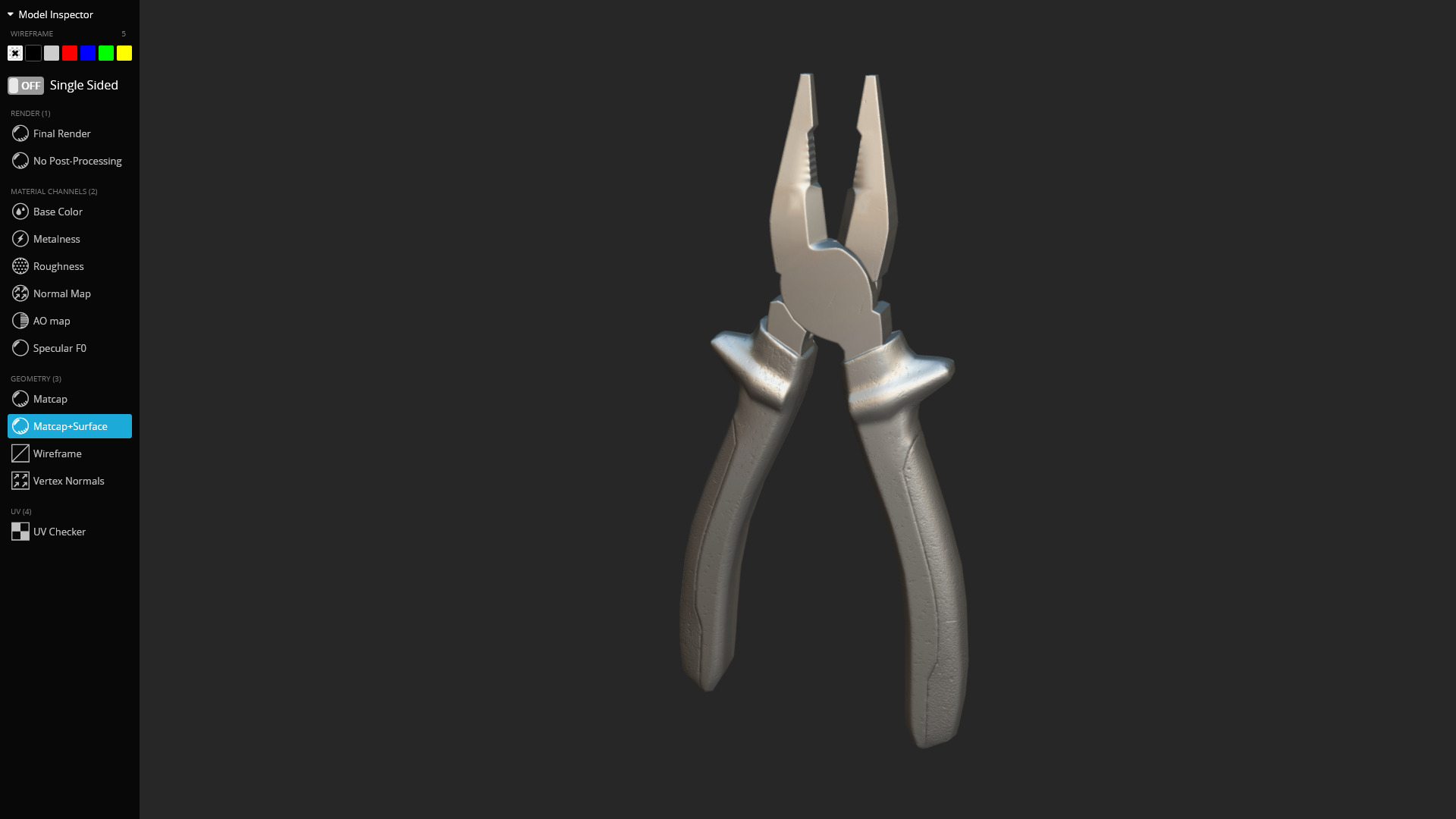 Pliers 3D Model - Game Ready Low-poly 3D model_11