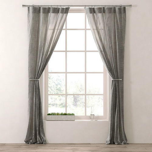 METALLIC OPAQUE LINEN DRAPERY PANEL 3D model