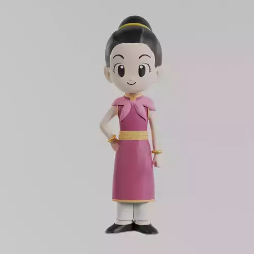 Chi-chi dragon ball daima chichi Printable statue 3D print model